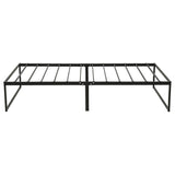 Gates Black Twin Heavy-Gauge Metal Platform Bed Frame by Coaster at Eve Furniture