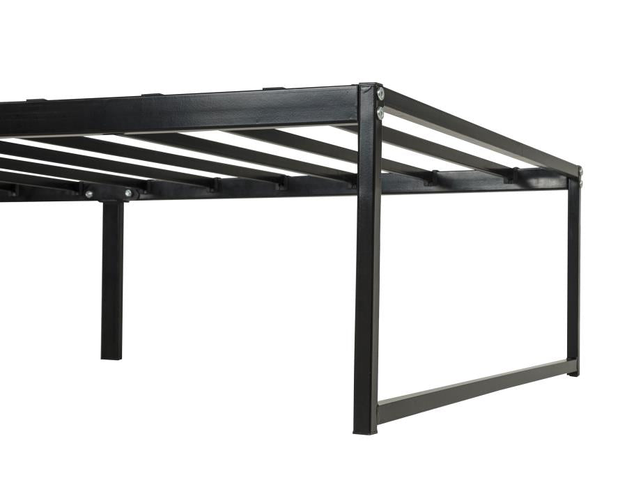 Gates Black Twin Heavy-Gauge Metal Platform Bed Frame by Coaster at Eve Furniture