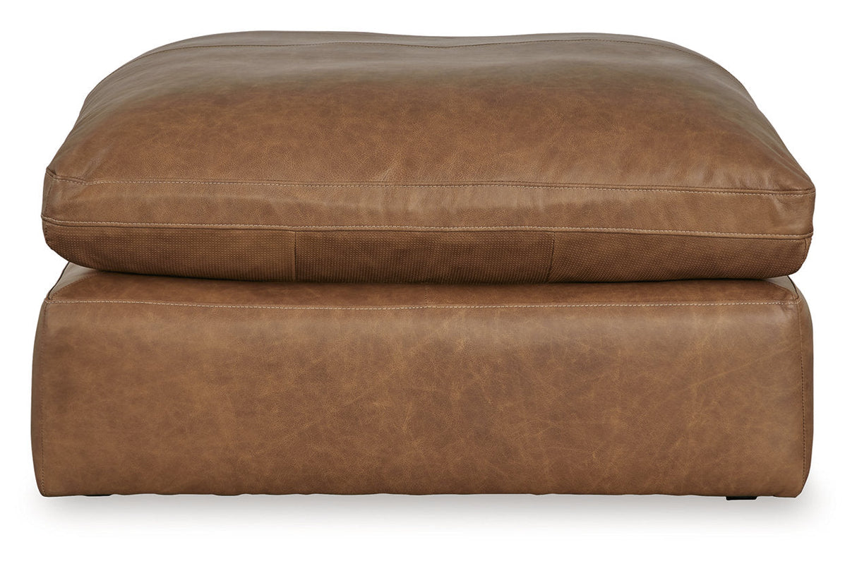 Emilia Caramel 5-Piece Sectional and Ottoman