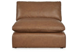 Emilia Caramel 5-Piece Sectional and Ottoman