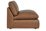 Emilia Caramel 5-Piece Sectional and Ottoman