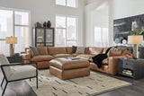 Emilia Caramel 5-Piece Sectional and Ottoman