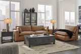 Emilia Caramel Leather 3-Piece Sofa