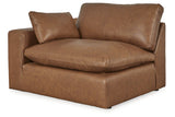 Emilia Caramel 5-Piece Sectional and Ottoman