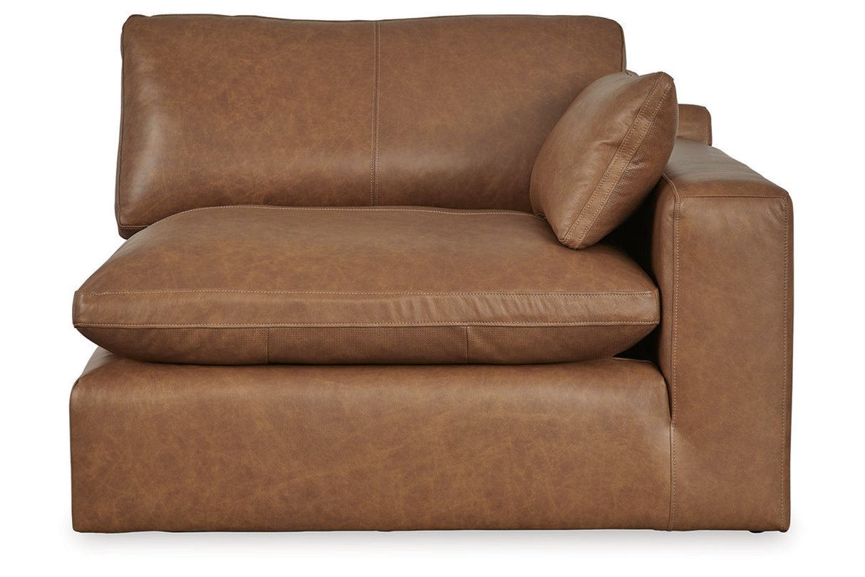 Emilia Caramel 5-Piece Sectional and Ottoman