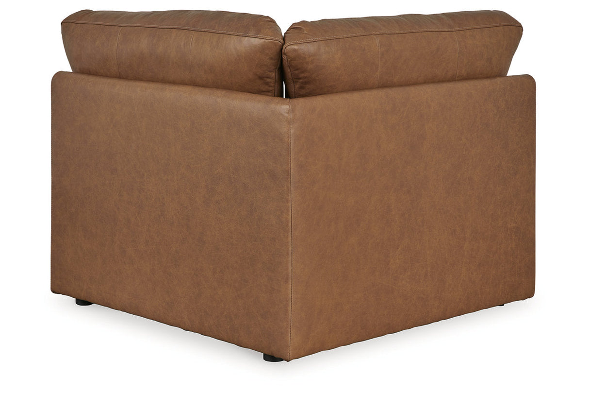 Emilia Caramel 5-Piece Sectional and Ottoman