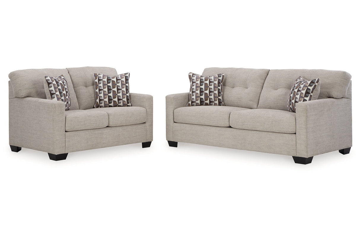 Mahoney Pebble Sofa and Loveseat