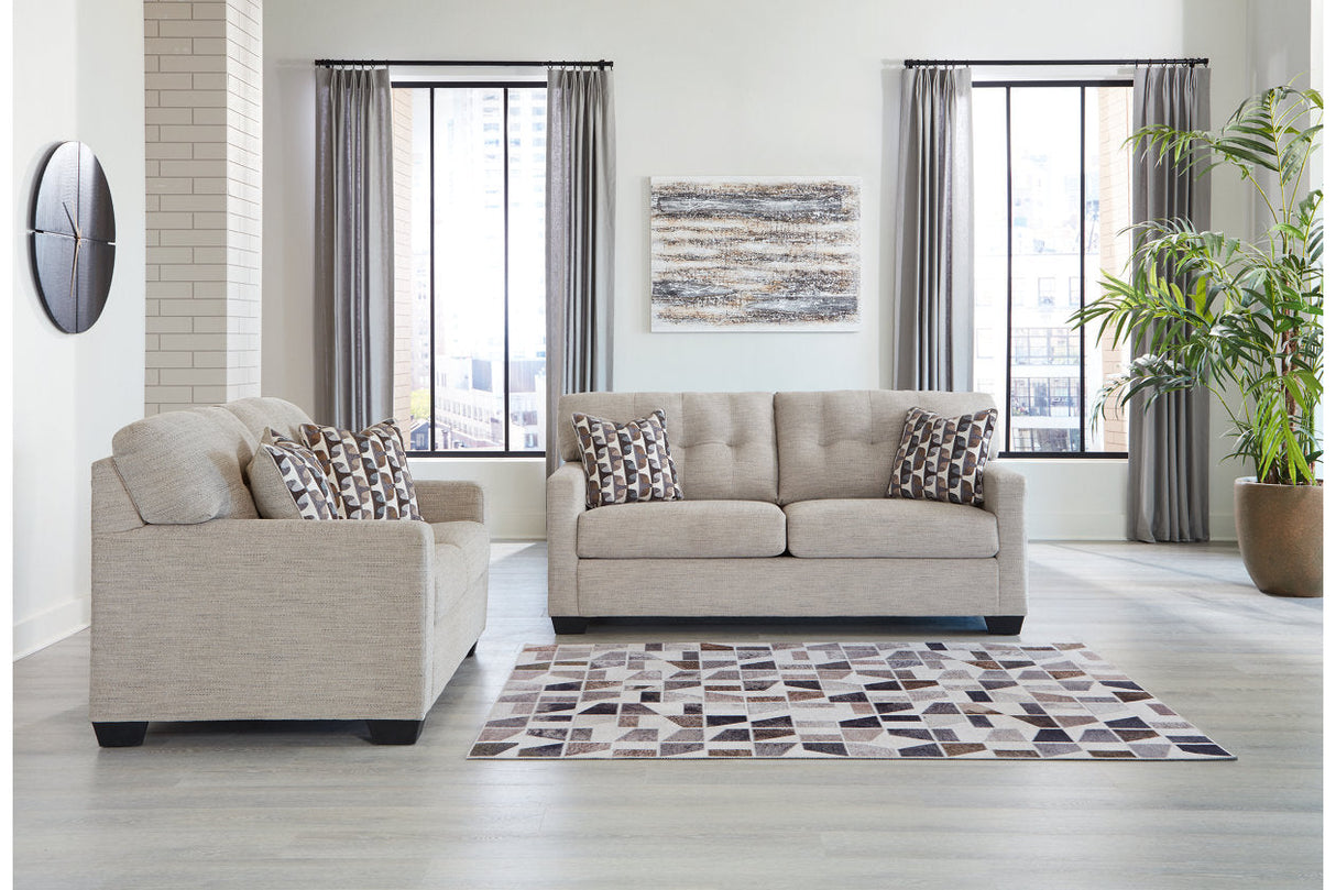 Mahoney Pebble Sofa and Loveseat