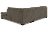 Mahoney Chocolate 2-Piece Sleeper Sectional with Chaise