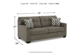 Mahoney Chocolate Sofa and Loveseat