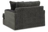 Karinne Smoke Oversized Chair and Ottoman