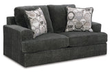 Karinne Smoke Sofa and Loveseat