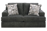 Karinne Smoke Sofa, Loveseat, Oversized Chair and Ottoman