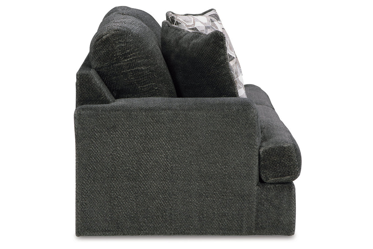 Karinne Smoke Sofa and Loveseat