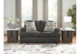 Karinne Smoke Sofa, Loveseat, Oversized Chair and Ottoman