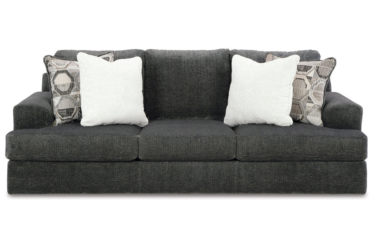 Karinne Smoke Sofa and Loveseat