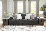 Karinne Smoke Sofa, Loveseat, Oversized Chair and Ottoman