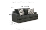 Karinne Smoke Sofa and Loveseat