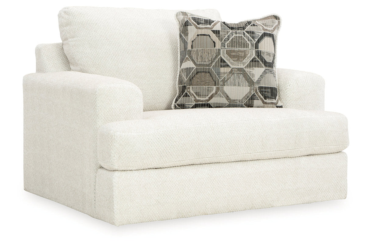 Karinne Linen Sofa, Loveseat, Oversized Chair and Ottoman