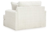 Karinne Linen Oversized Chair and Ottoman