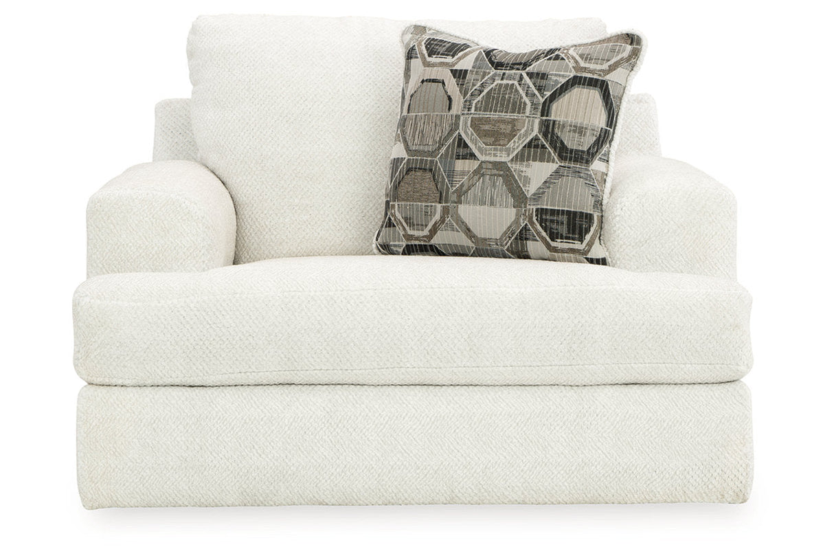 Karinne Linen Sofa, Loveseat, Oversized Chair and Ottoman