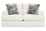 Karinne Linen Loveseat and Chair