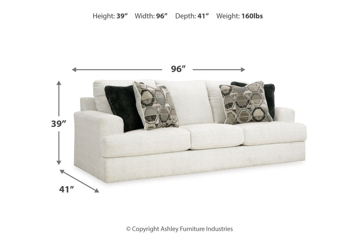 Karinne Linen Sofa, Loveseat, Oversized Chair and Ottoman