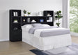 Westpark Black 3-Piece Queen Bedroom Set Bookcase Headboard by Coaster at Eve Furniture