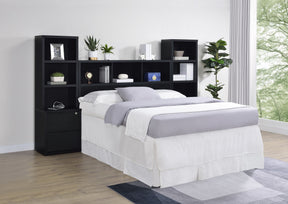 Westpark Black 3-Piece Queen Bedroom Set Bookcase Headboard by Coaster at Eve Furniture