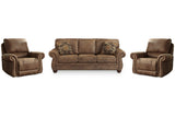 Larkinhurst Earth Sofa and 2 Recliners