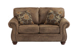 Larkinhurst Earth Sofa and Loveseat with Recliner