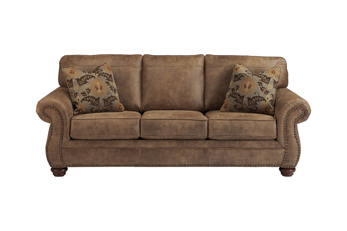 Larkinhurst Earth Sofa and Loveseat with Recliner