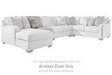 Dellara Chalk 3-Piece Sectional with Chaise