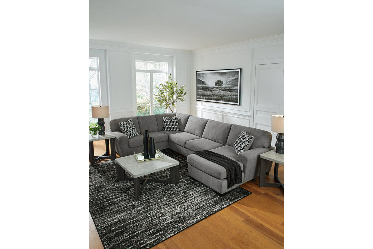 Birkdale Court Gray 3-Piece Sectional with Chaise