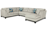 Maxon Place Stone 3-Piece Sectional with Chaise