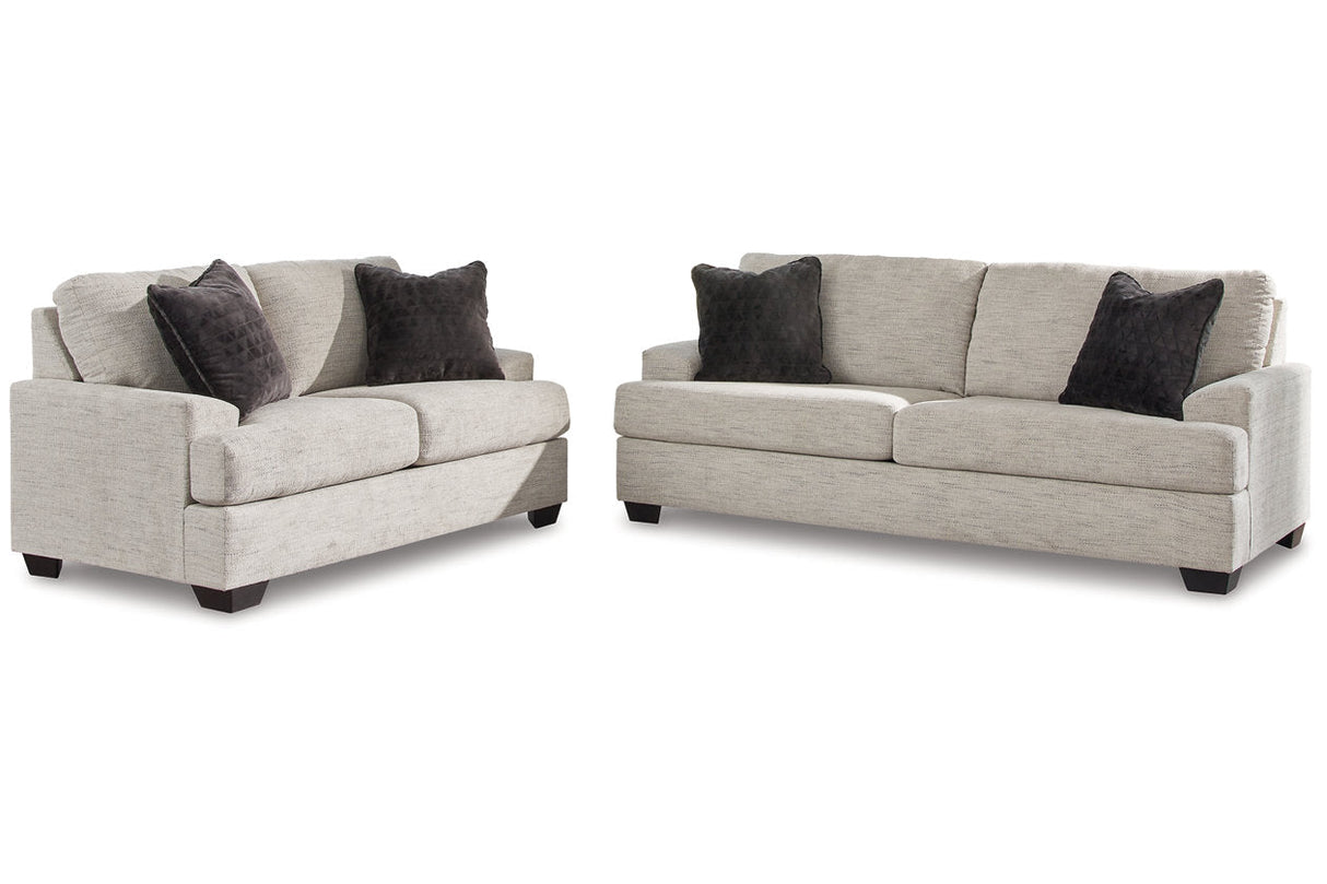 Vayda Pebble Sofa and Loveseat