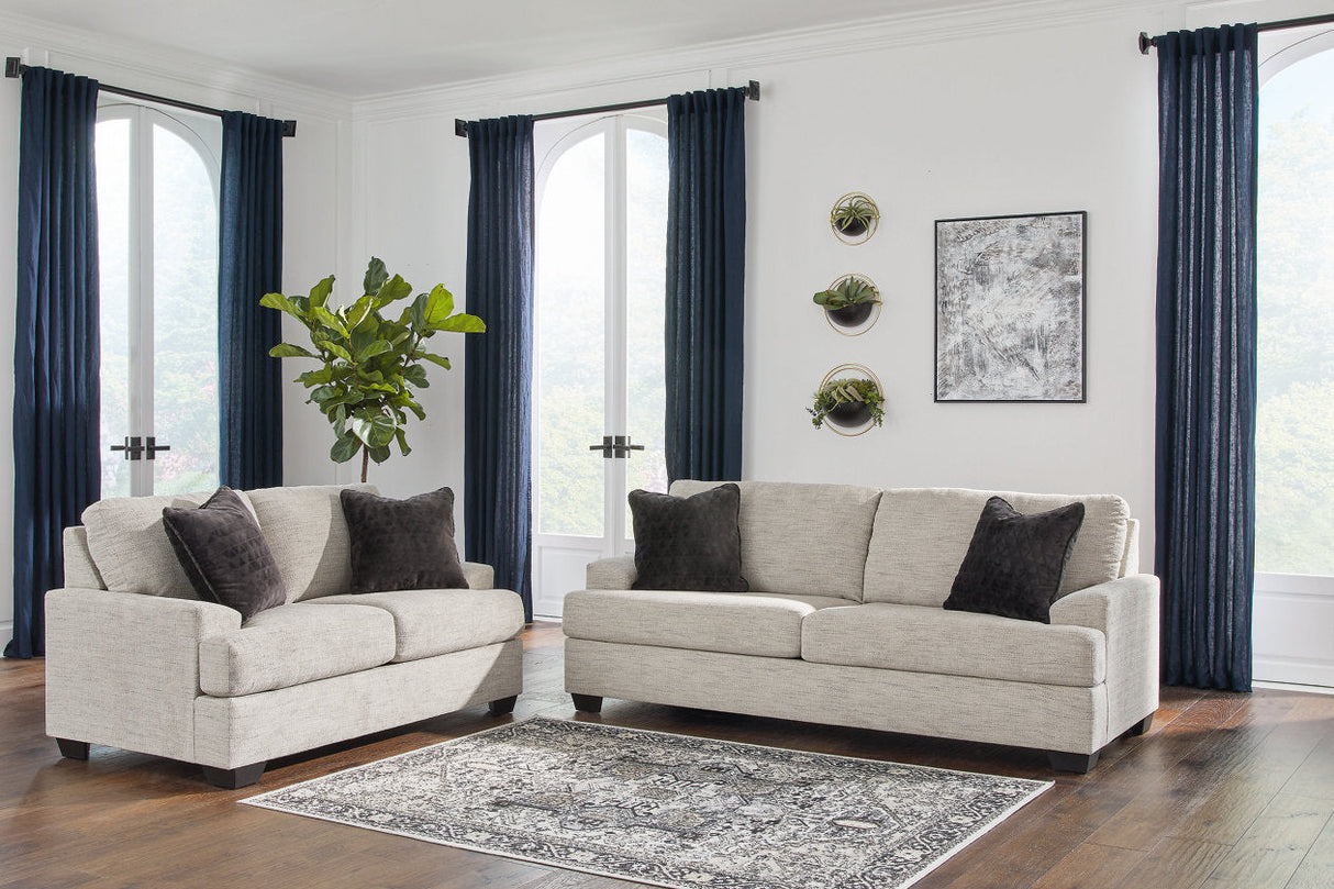 Vayda Pebble Sofa and Loveseat