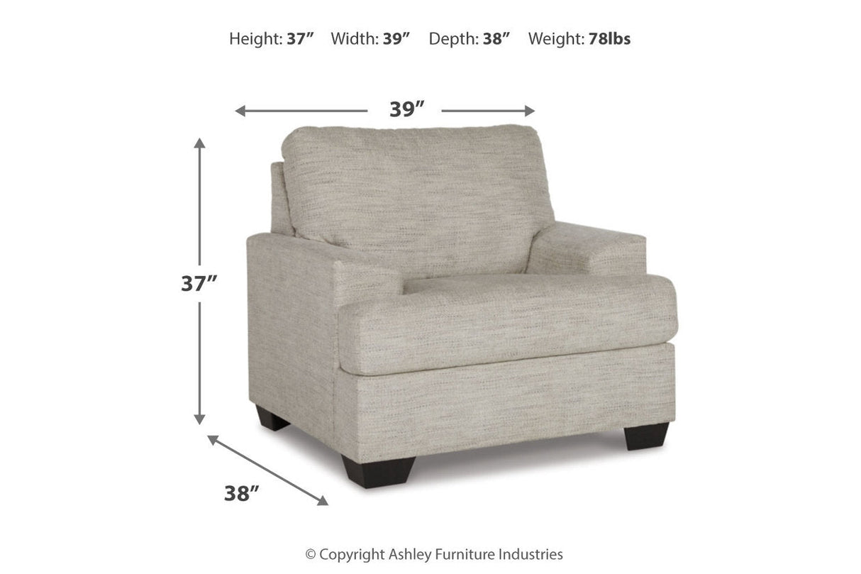 Vayda Pebble Chair and Ottoman