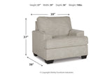 Vayda Pebble Sofa, Loveseat, Chair and Ottoman