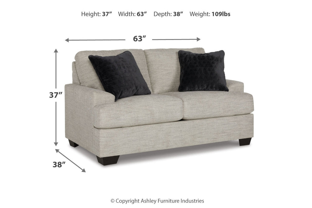 Vayda Pebble Sofa, Loveseat, Chair and Ottoman