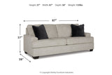 Vayda Pebble Sofa and Loveseat