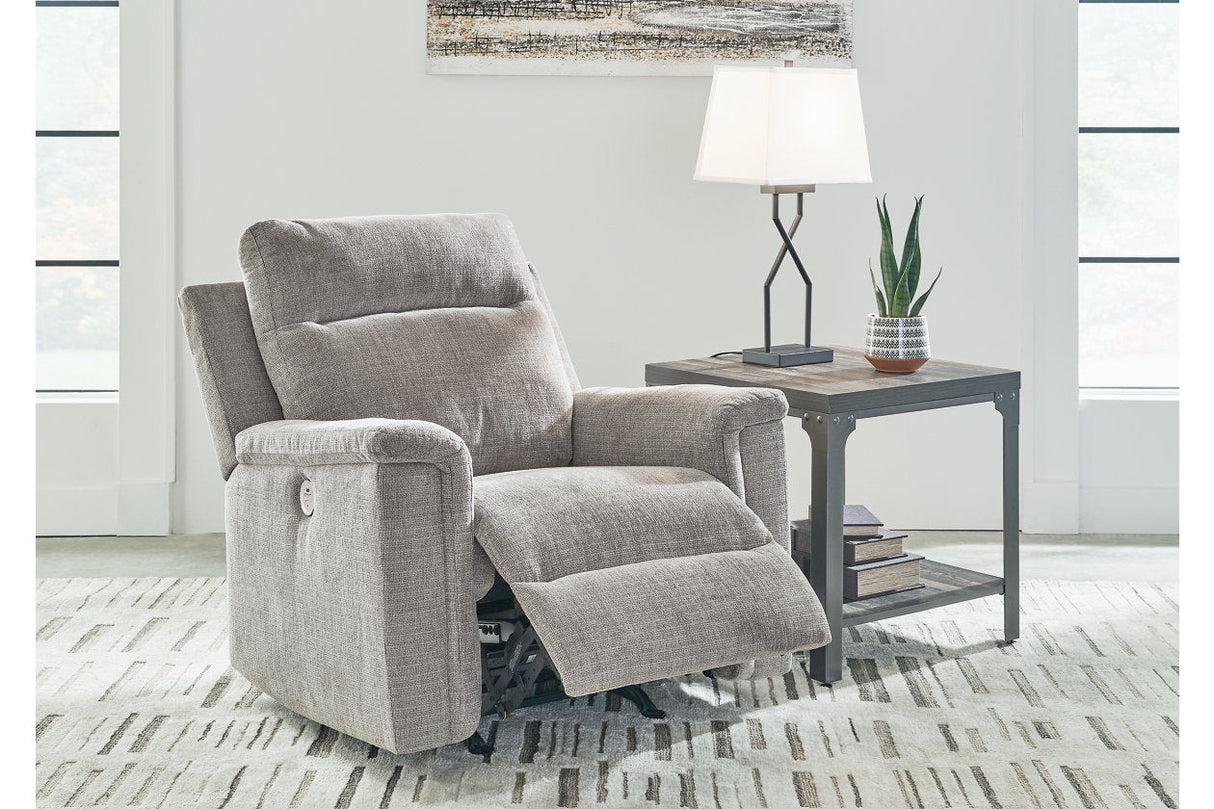 Barnsana Ash Power Reclining Sofa, Loveseat and Recliner