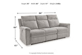 Barnsana Ash Power Reclining Sofa, Loveseat and Recliner