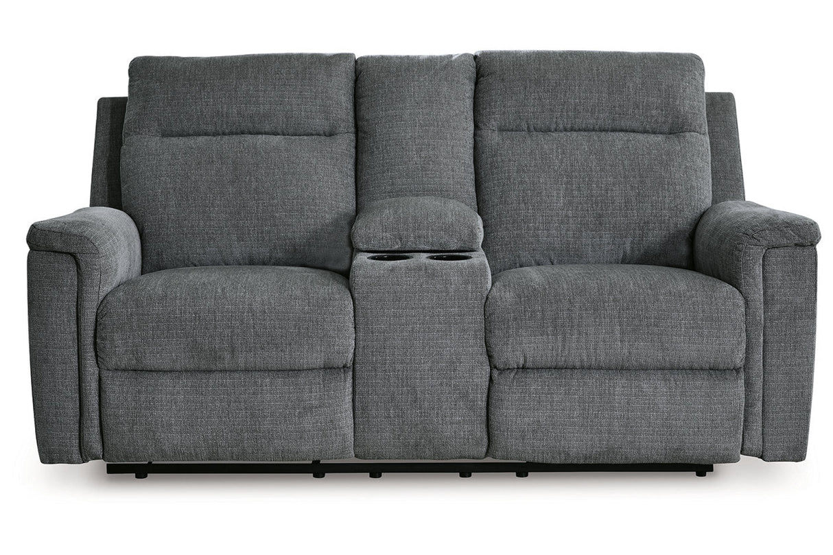 Barnsana Gravel Power Reclining Sofa, Loveseat and Recliner