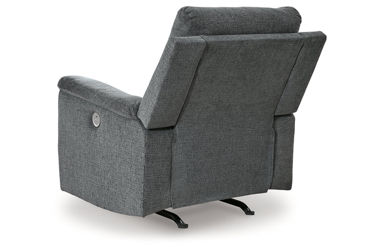 Barnsana Gravel Power Reclining Sofa, Loveseat and Recliner