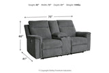 Barnsana Gravel Power Reclining Sofa, Loveseat and Recliner