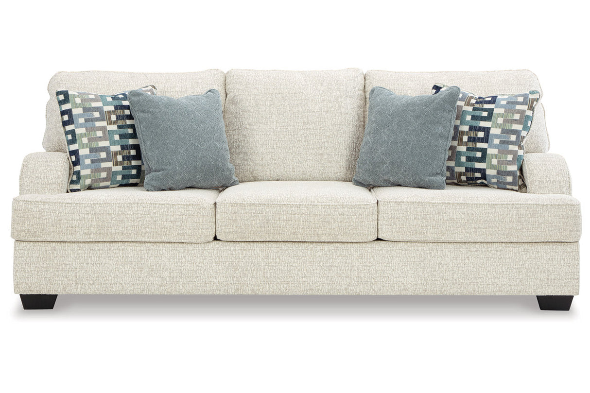 Valerano Parchment Sofa and Loveseat