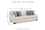 Valerano Parchment Sofa and Loveseat