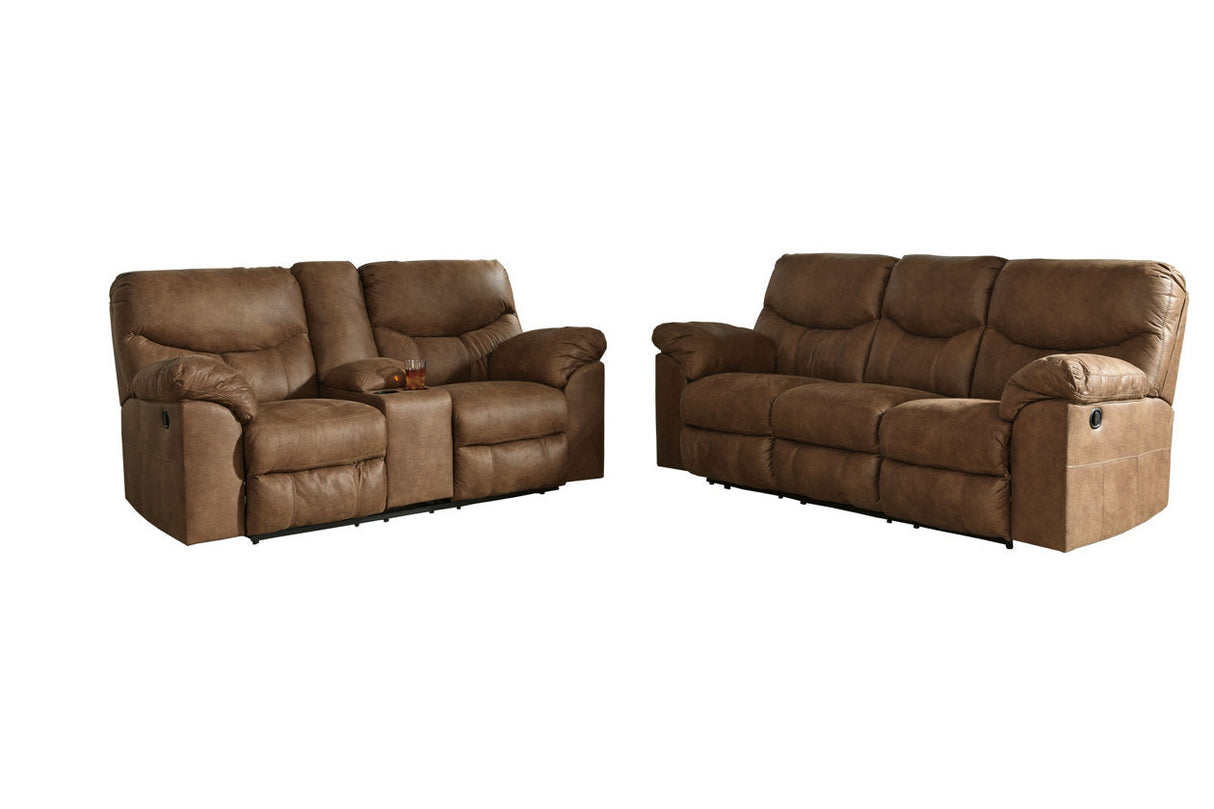 Boxberg Bark Reclining Sofa and Loveseat