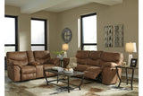 Boxberg Bark Reclining Loveseat with Console